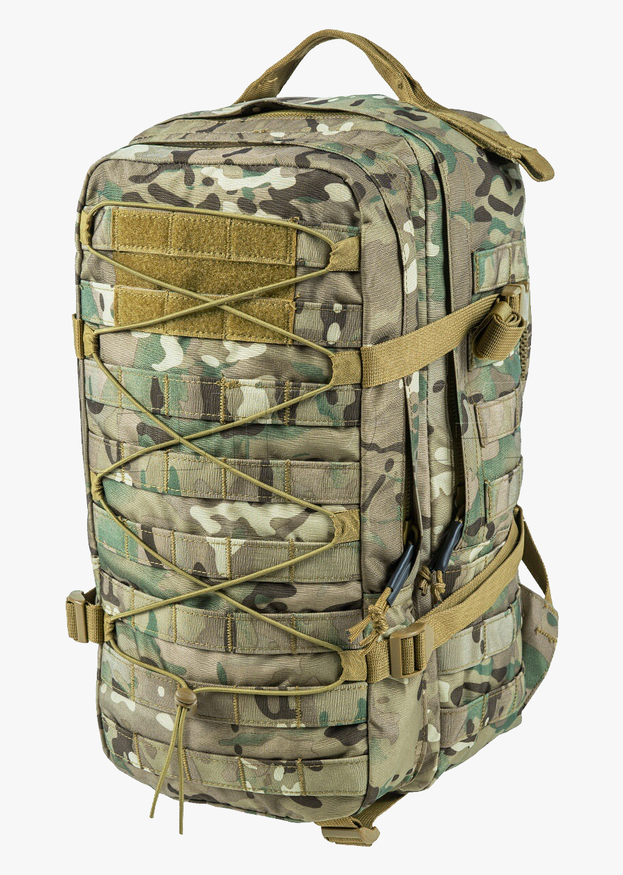 Military Multi Function Hiking Tactical Bag Png Image - Helikon Raccoon Multicam, Transparent Clipart