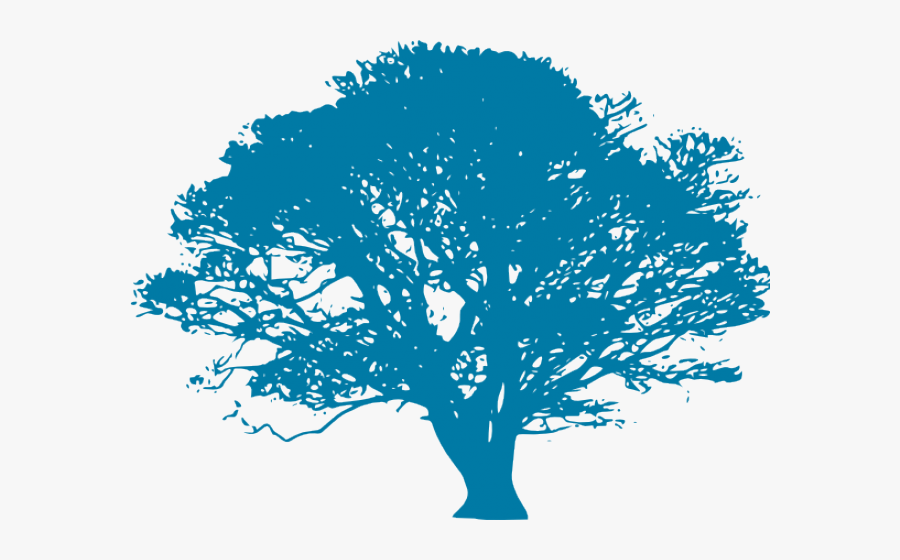 Green Tree Silhouette Png, Transparent Clipart