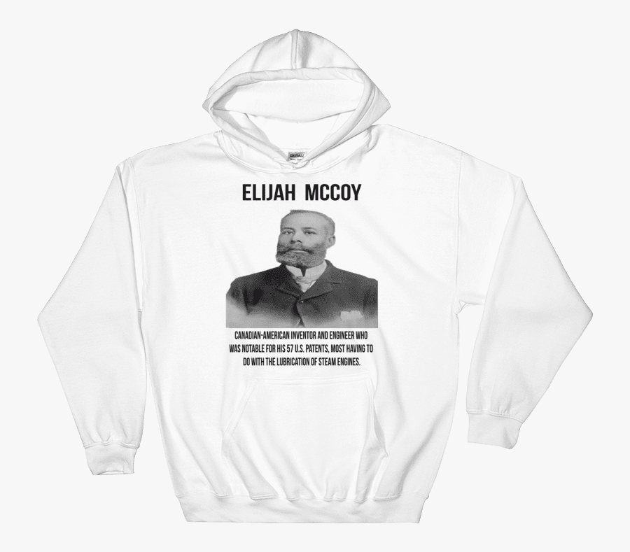 Clip Art Pictures Of Elijah Mccoy - Broken Heart Hoodie White, Transparent Clipart