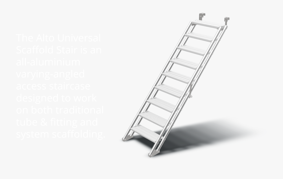 Alto Universal Scaffold Stair - Stairs, Transparent Clipart