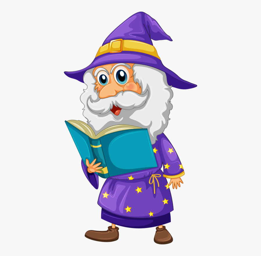 Wizard Holding A Book, Transparent Clipart