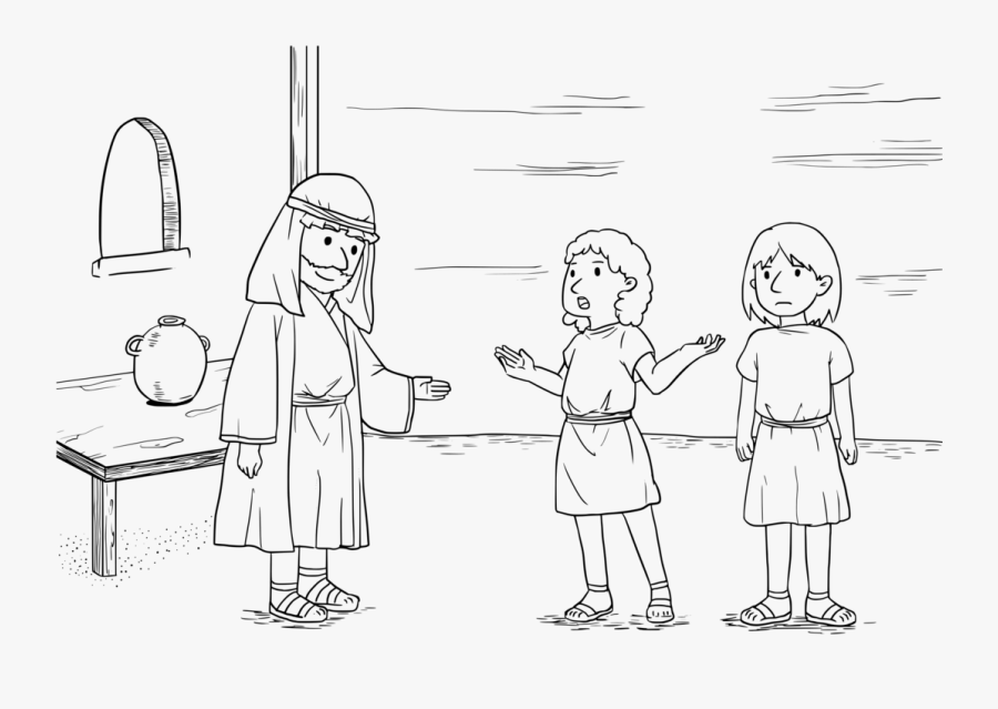 Prophets Coloring Page, Transparent Clipart