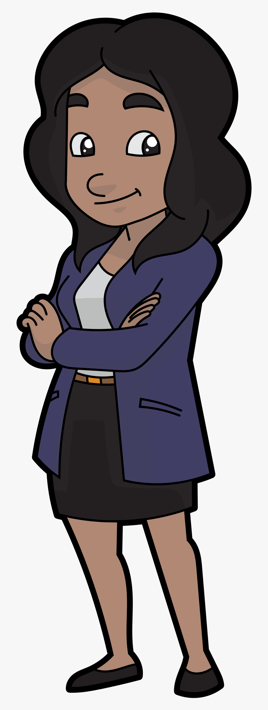 African Clipart Businesswoman - Animated Black Business Woman, Transparent Clipart