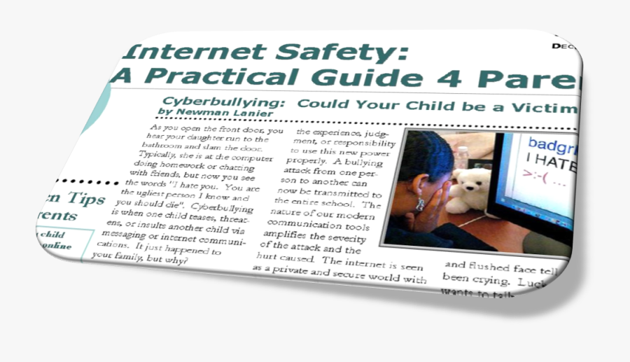 Internet Safety Newsletter Preview Image - Cyber Bullying, Transparent Clipart
