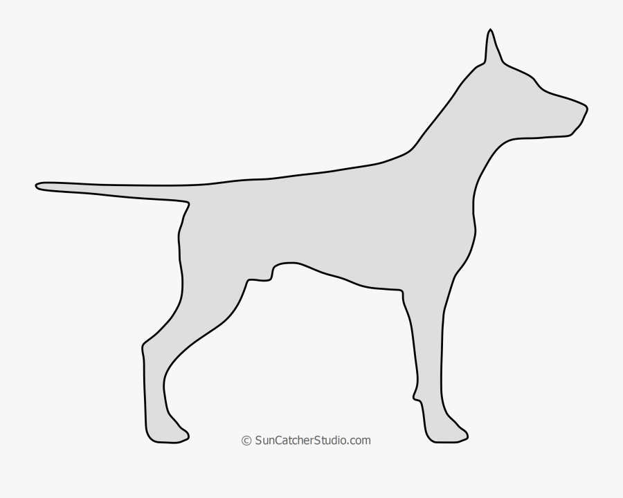 Doberman Vector Dog - Dobermann, Transparent Clipart