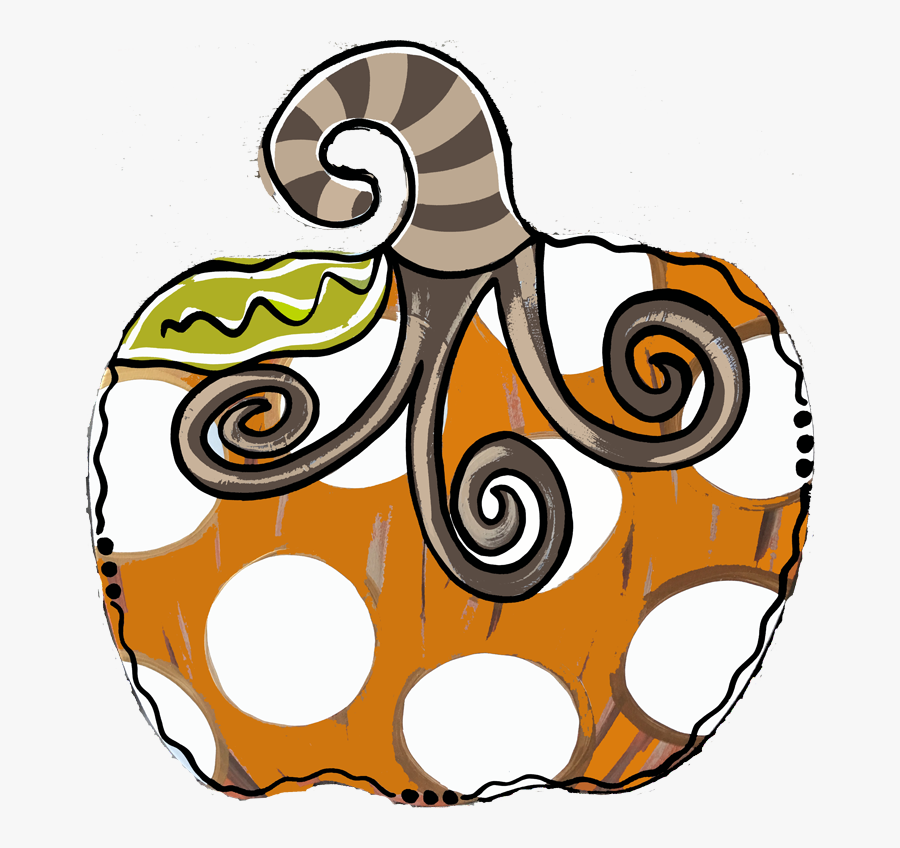 Regular White Dot Pumpkin Clipart , Png Download, Transparent Clipart