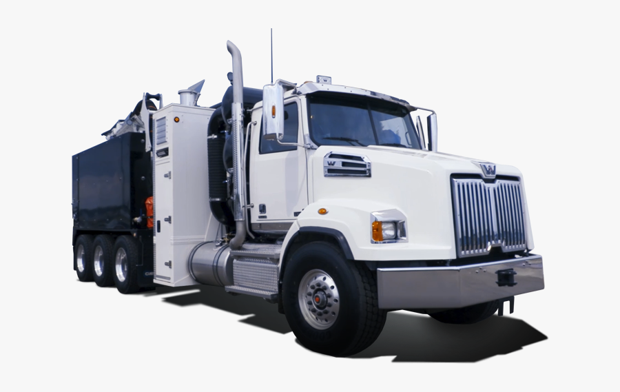 Customvac Services Canadian Manufactured - Trailer Truck, Transparent Clipart