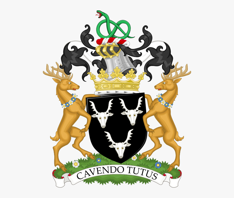 Coat Of Arms Of The Duke Of Devonshire - Duke Of Devonshire Coat Of Arms, Transparent Clipart