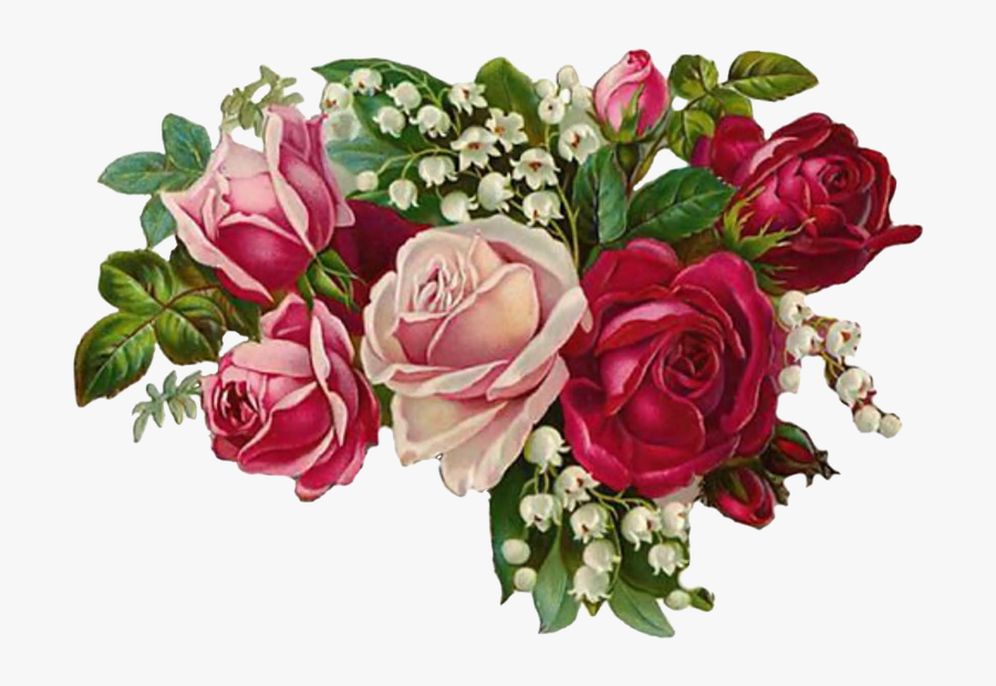 Transparent Vintage Flowers Clipart - Victorian Happy Mothers Day, Transparent Clipart