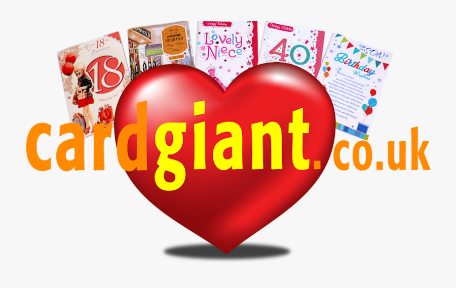 Birthday Cards Uk Card Giant For All Your Greetings - Heart, Transparent Clipart