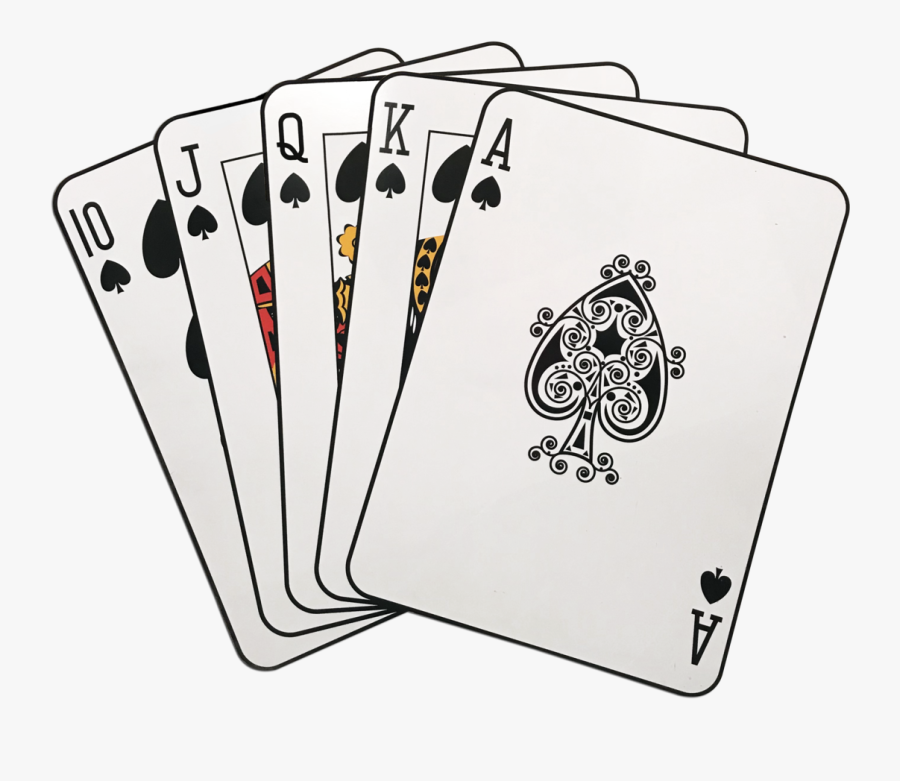 And Dice Drawing Royal Flush - Playing Cards , Free Transparent Clipart - C...