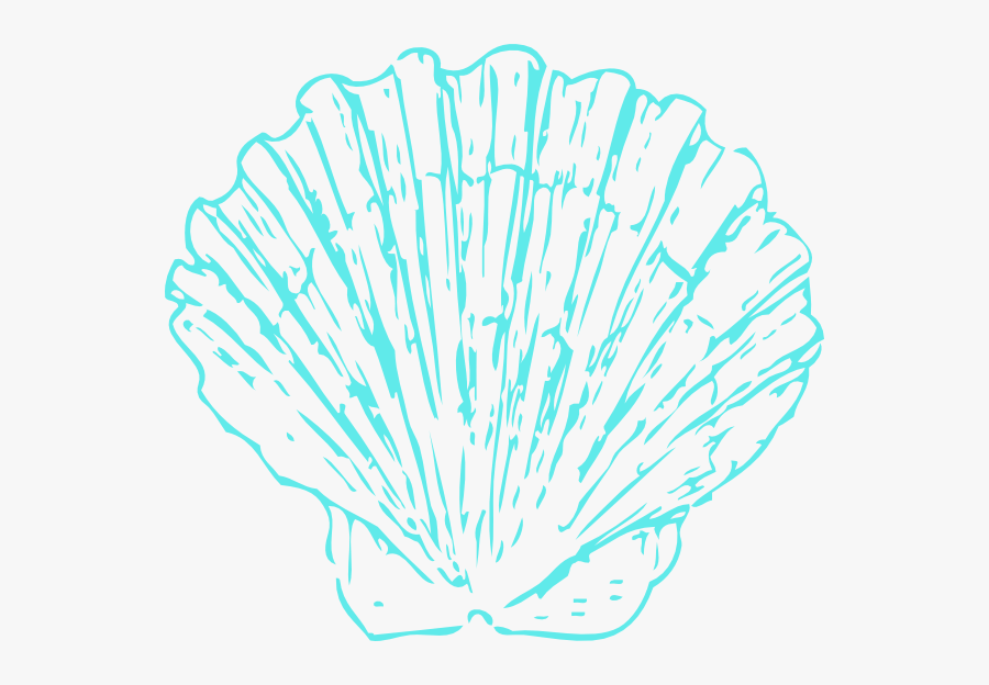 Seashell Clipart Blue, Transparent Clipart