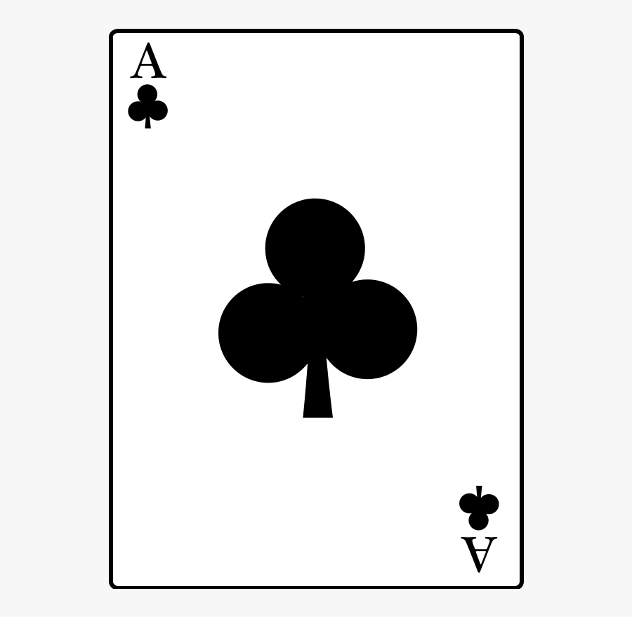 Ace Of Clubs - Ace Of Clubs Png, Transparent Clipart