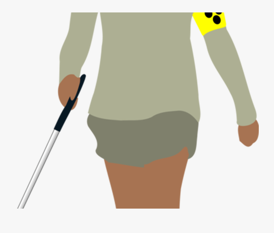 Transparent Stick Woman Png - Blind Png, Transparent Clipart