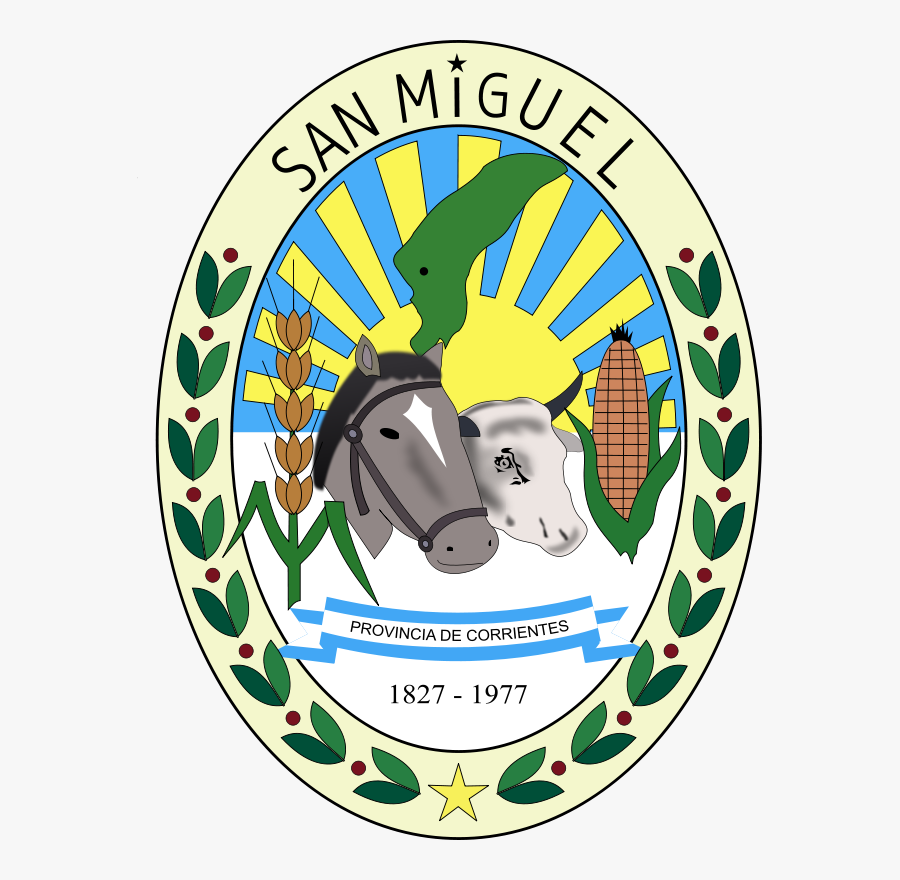 Escudo De La Municipalidad De San Miguel - San Miguel Corrientes Logo, Transparent Clipart