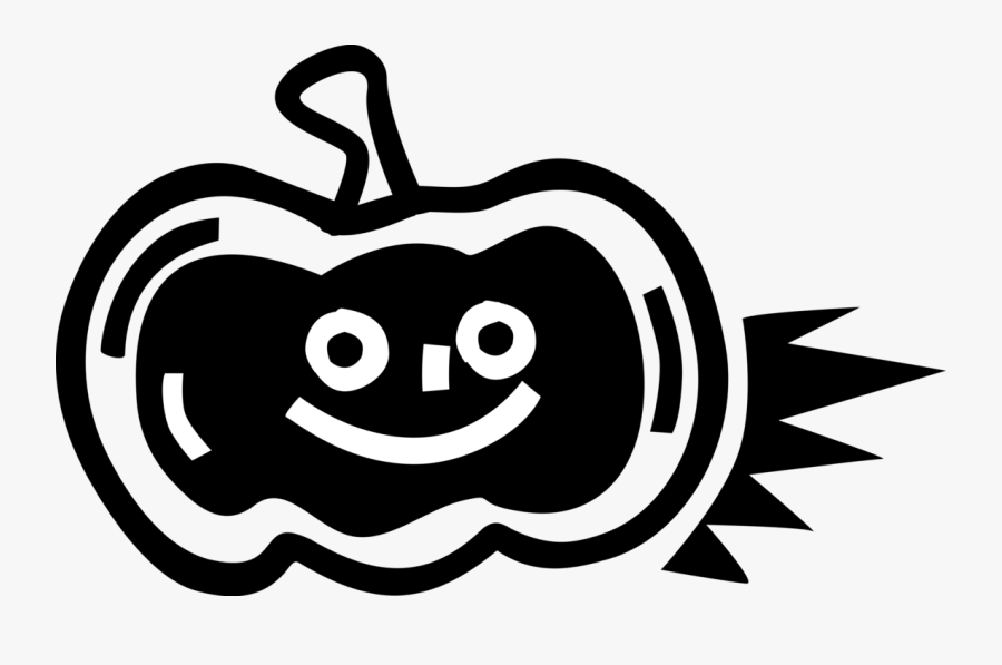 Vector Illustration Of Halloween Trick Or Treat Jack - Illustration, Transparent Clipart
