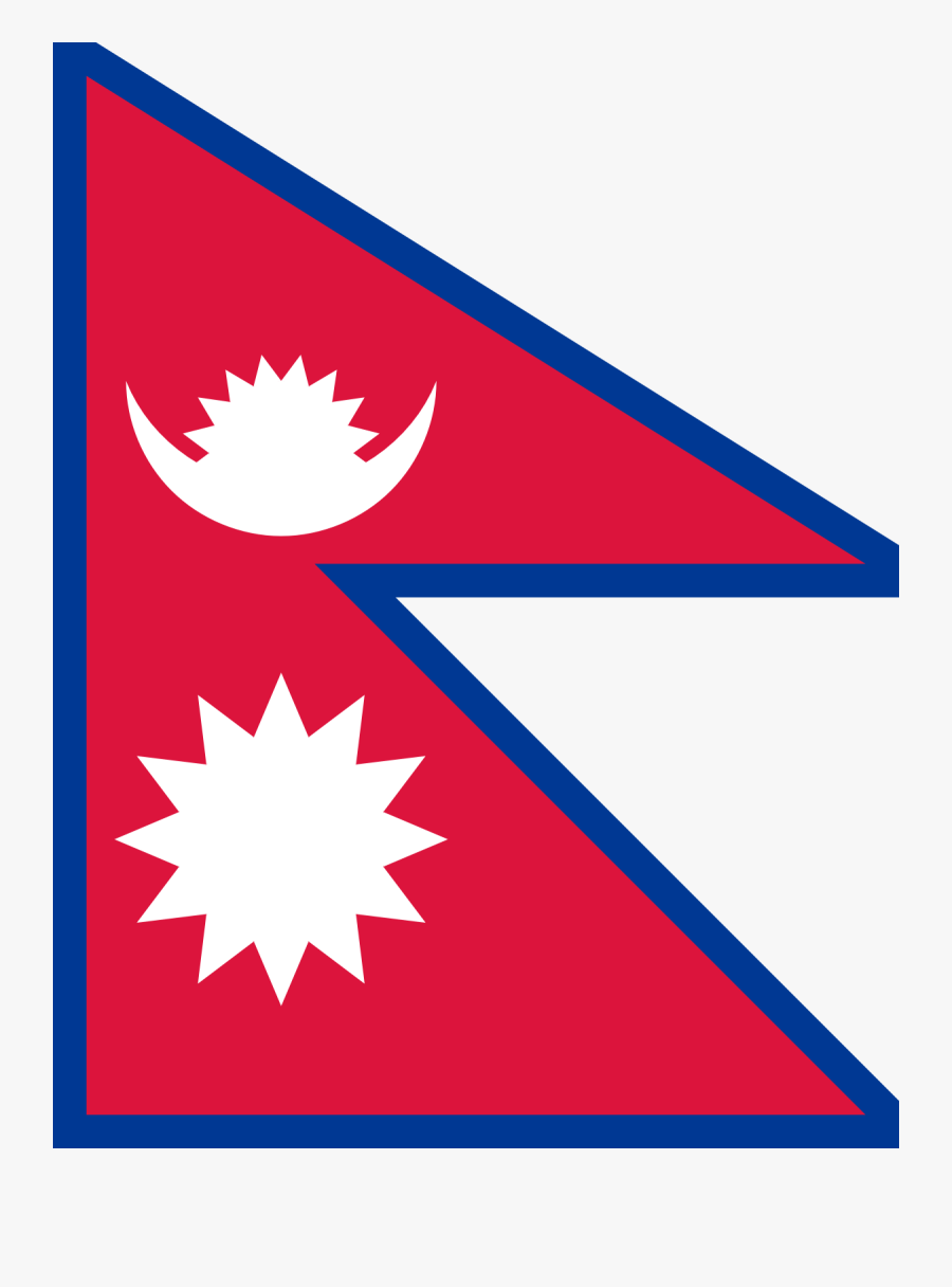 Nepali Flag, Transparent Clipart
