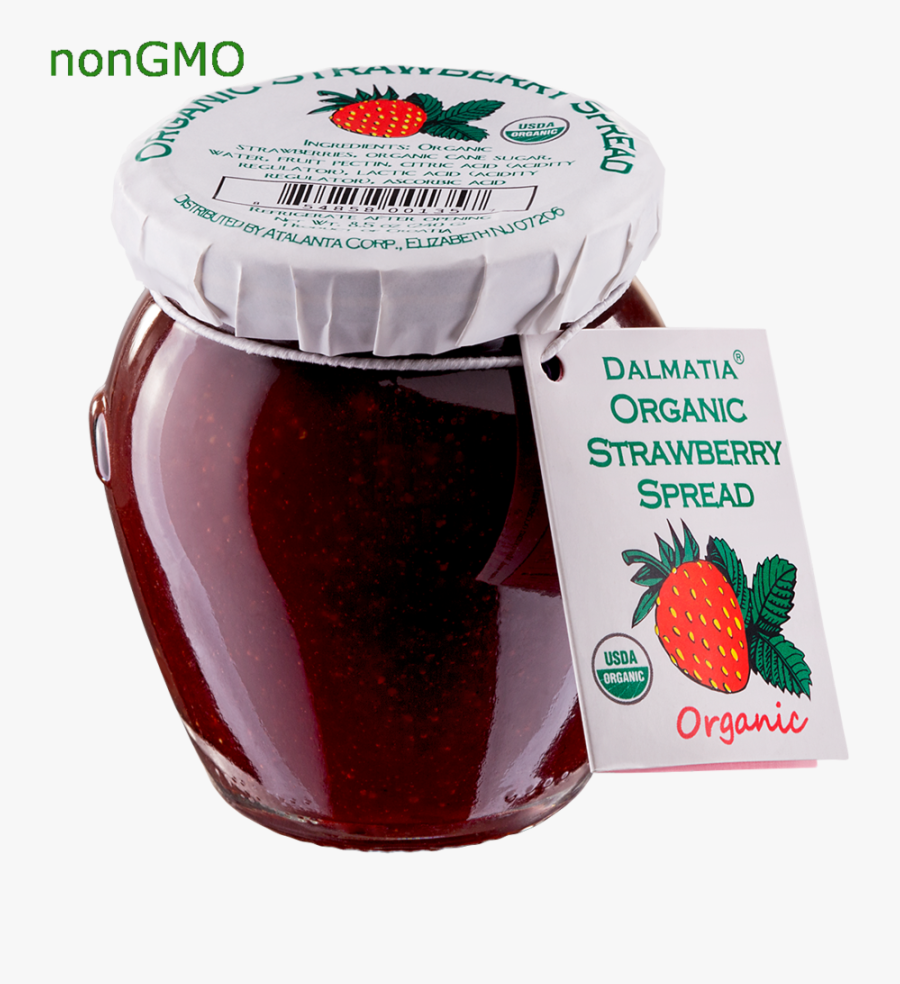 Transparent Jelly Jar Png - Organic Strawberry Jam Brand, Transparent Clipart