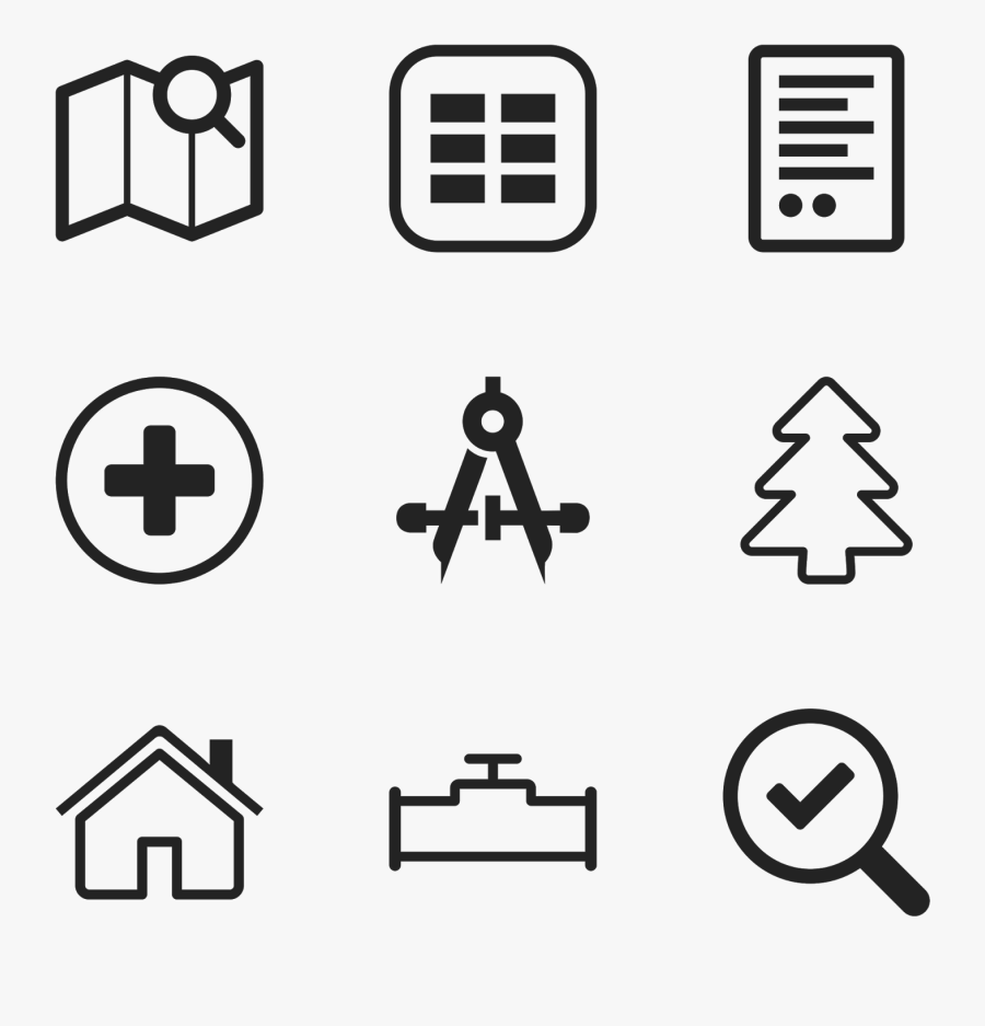 Icons, But Font Awesome And Bootstrap Weren"t Broad - Paint Brush Icon Line, Transparent Clipart