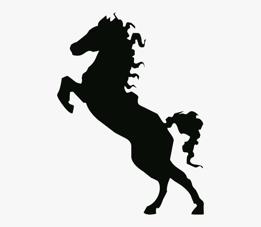 Collection Of Horse Head Outline - Black Horse Outline Head, Transparent Clipart