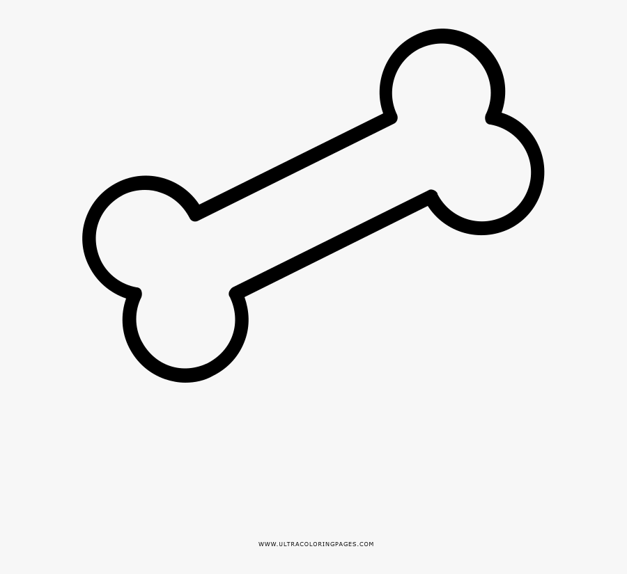 Huesito Para Colorear, Transparent Clipart