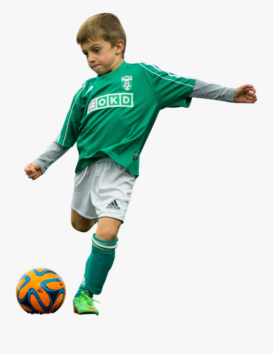 Little Boy Play With Football Png Image - Boy Play Football Png, Transparent Clipart