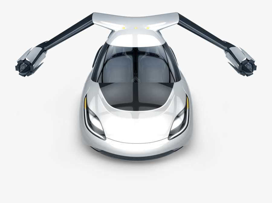 Future Cars Png - Flying Car White Background, Transparent Clipart