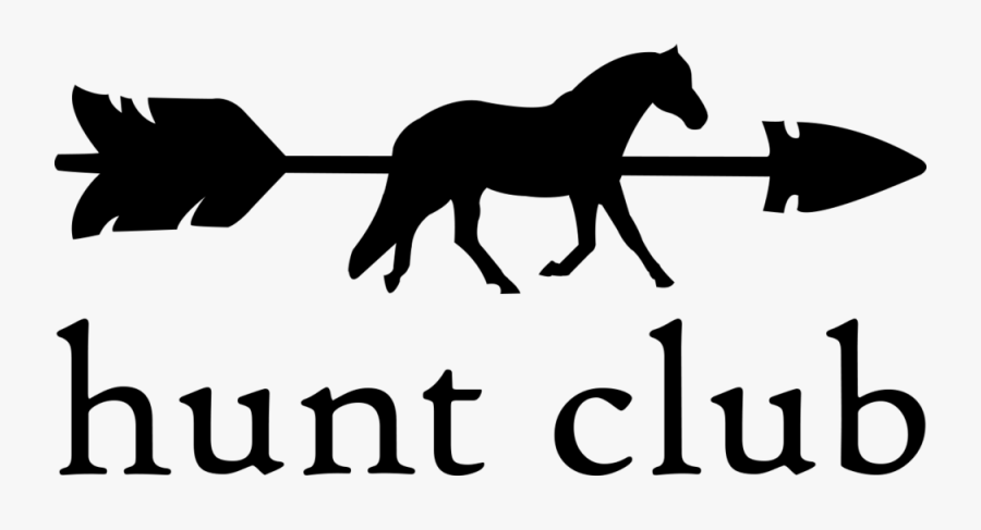 Transparent Horse Eating Grass Clipart - Shop Hunt Club Logo, Transparent Clipart