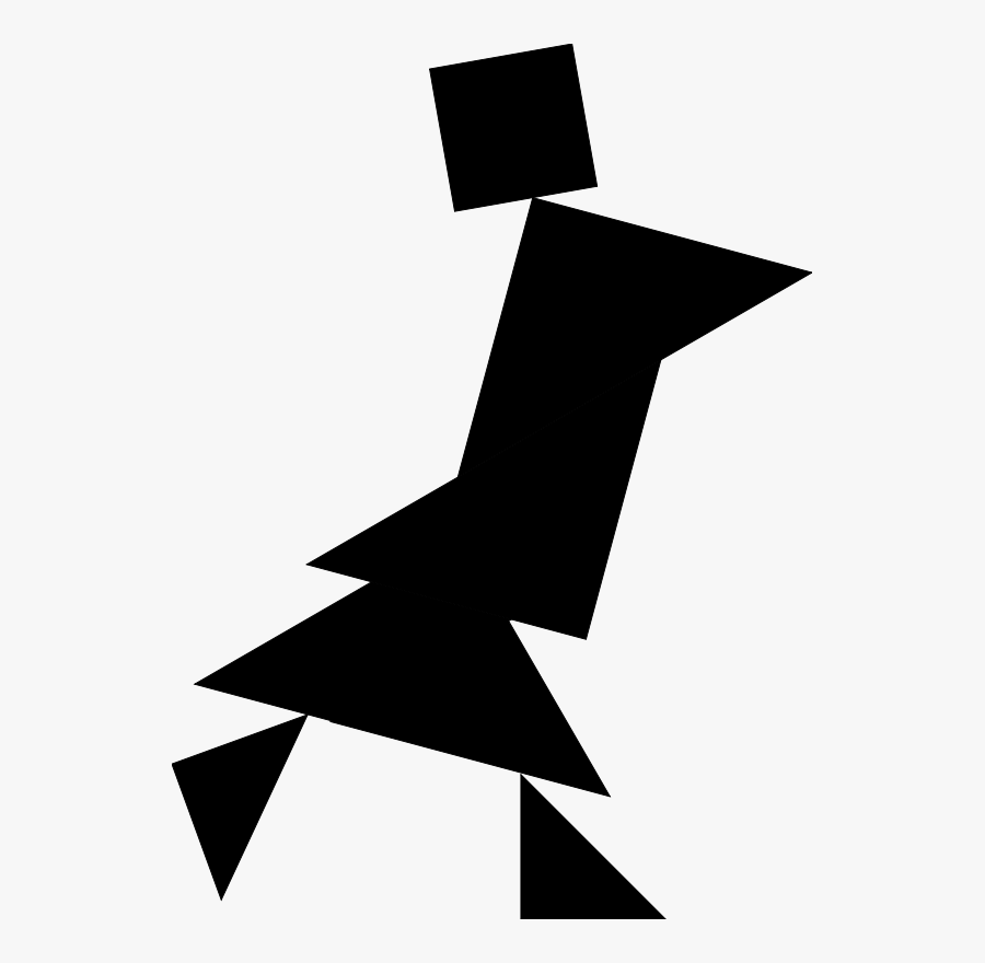 Free Tangram - Jet Aircraft, Transparent Clipart