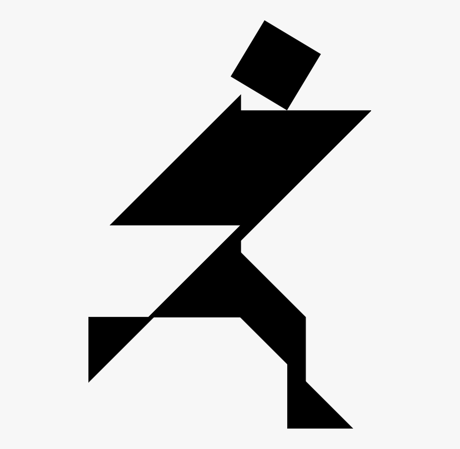 Free Tangram - Princesa Com Tangram, Transparent Clipart