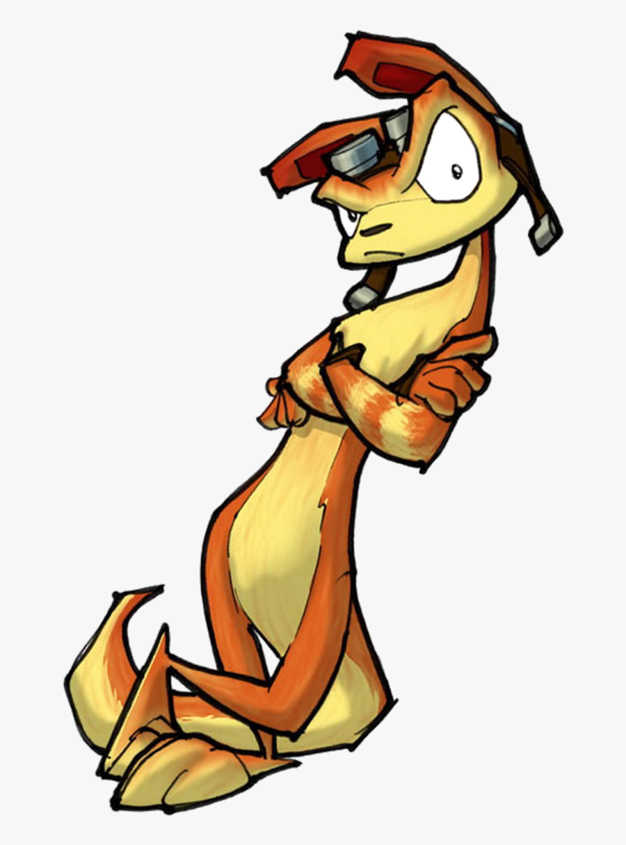Cartoon,clip Character,art - Jak And Daxter Daxter Png, Transparent Clipart