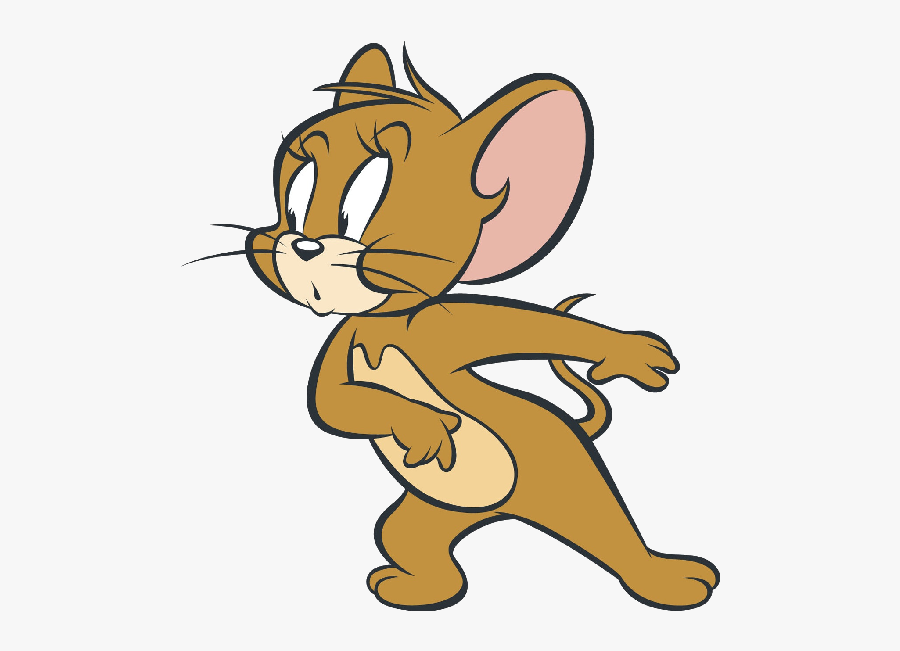 Cartoon Characters Tom And Jerry Clipart - Cartoon Jerry, Transparent Clipart