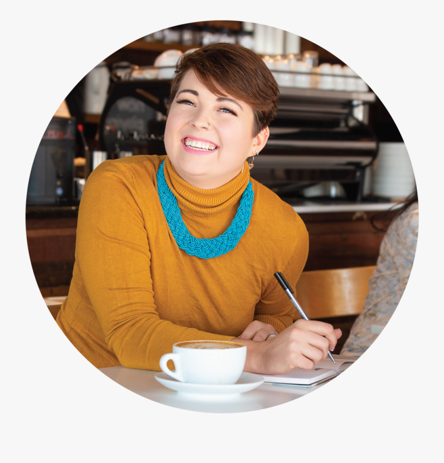 Clip Art Creative Headshot - Sitting, Transparent Clipart