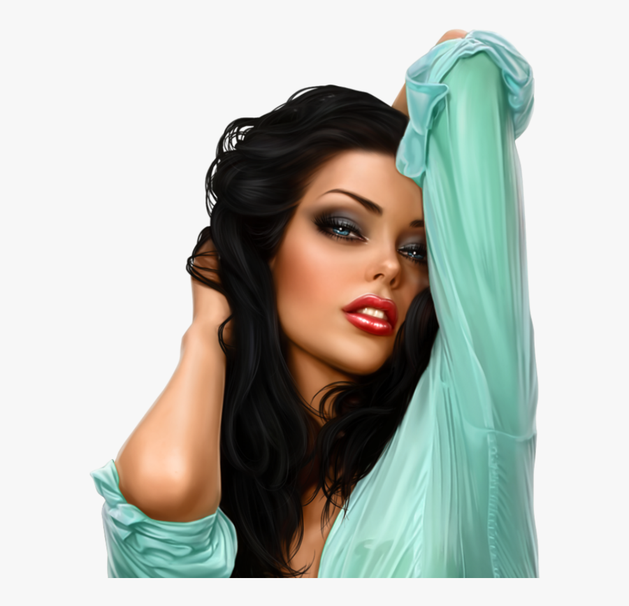 Female Clipart Headshot - Photo Shoot, Transparent Clipart