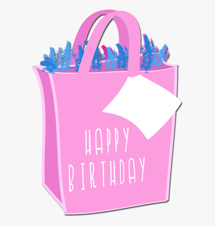 Happy Belated Birthday Bag, Transparent Clipart