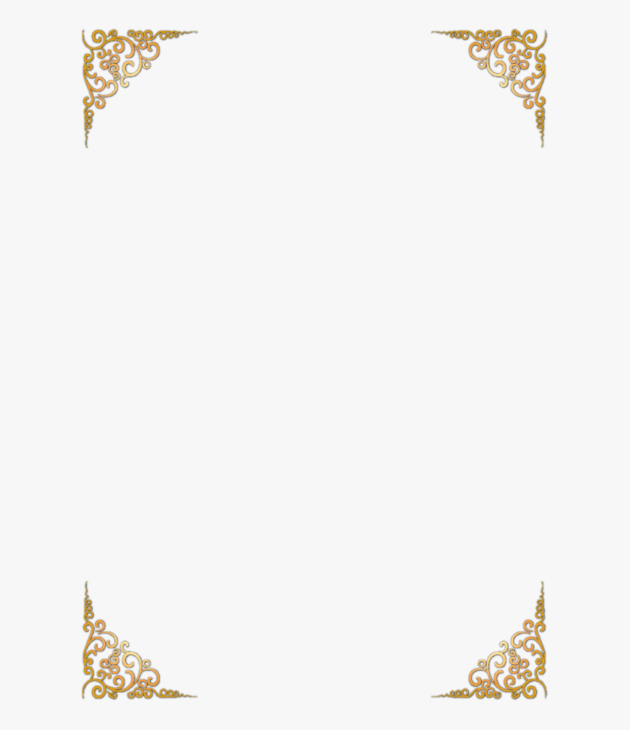 Vector Gold Pattern Frame, Transparent Clipart
