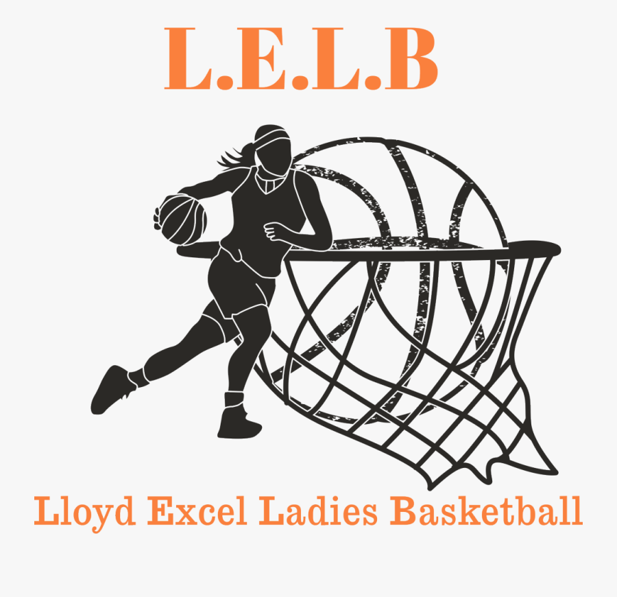 Lady Vector Basketball Player - Girl Basketball Vector, Transparent Clipart