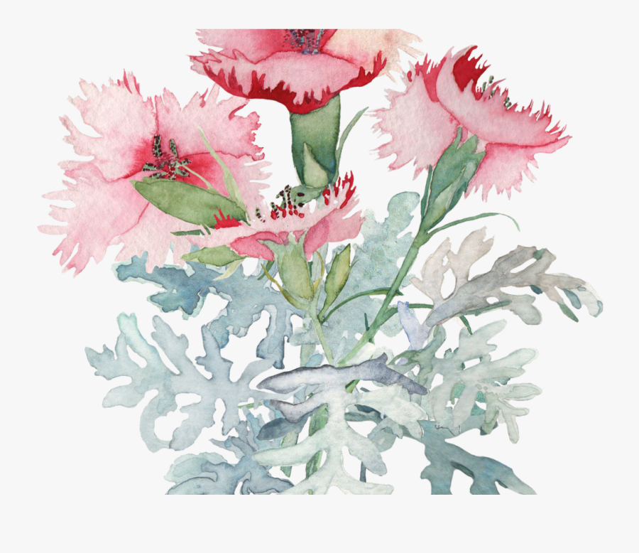 Watercolor Poppy Leaves Google Search Tattoos Pinterest - Flower Watercolor Png, Transparent Clipart