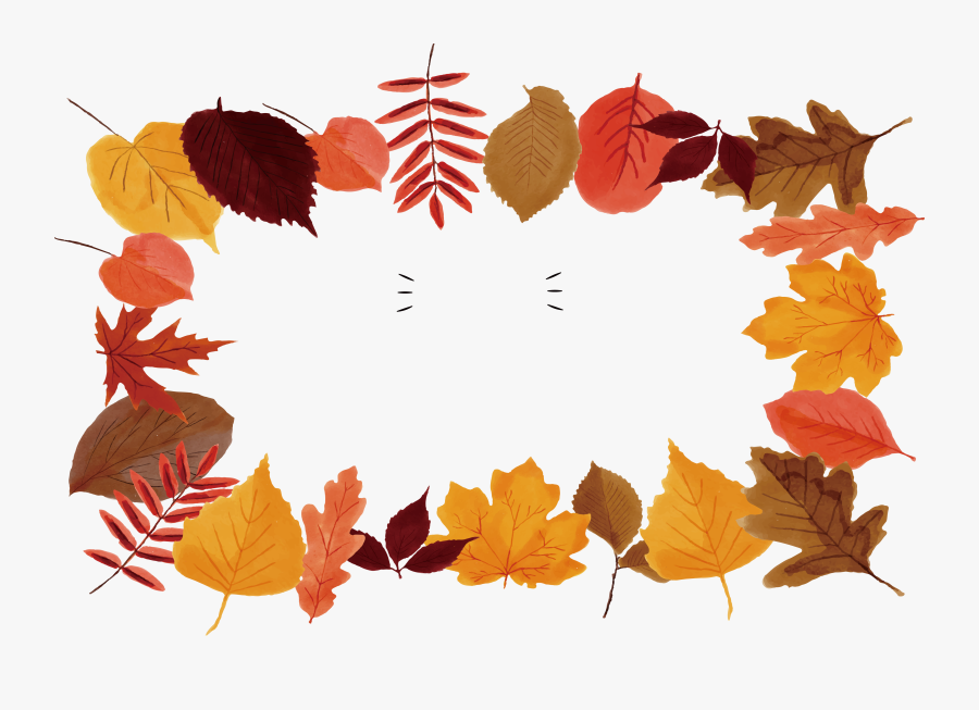Transparent Fall Thanksgiving Clipart - Fall Leaves Watercolor Png, Transparent Clipart