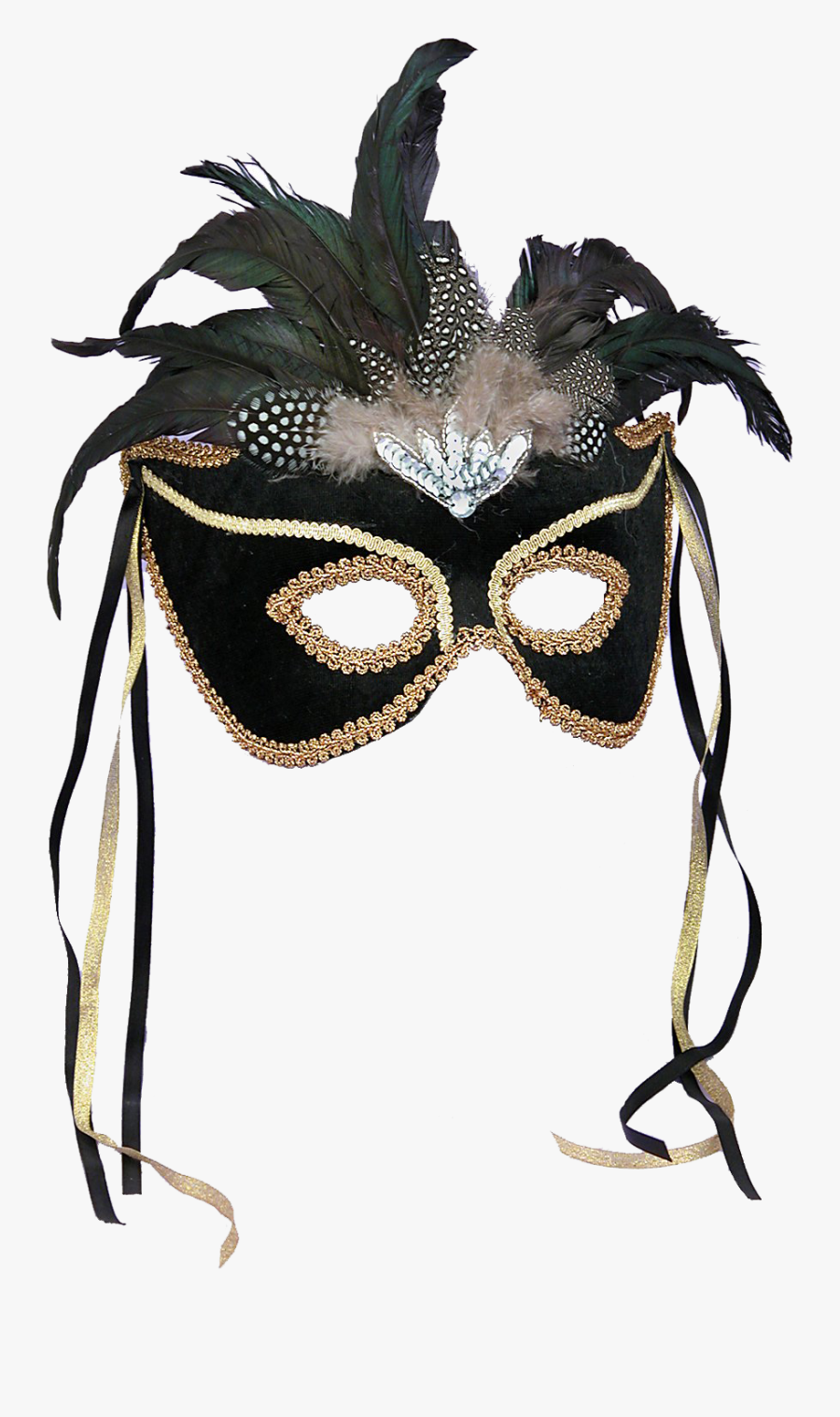 Phantom Ball Masquerade Mask Halloween Costume Feather - Masquerade Ball Gowns With Masks, Transparent Clipart