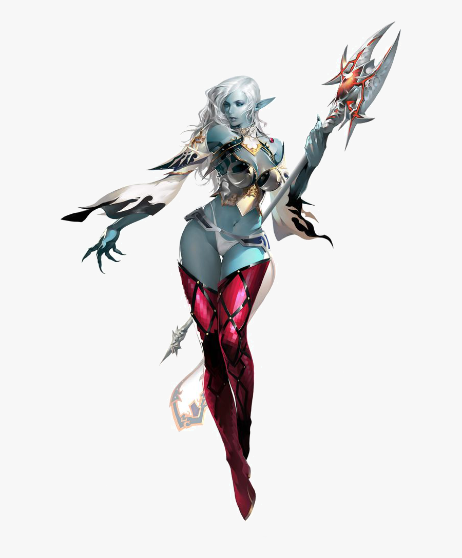 Lineage 2 Dark Elf Art, Transparent Clipart