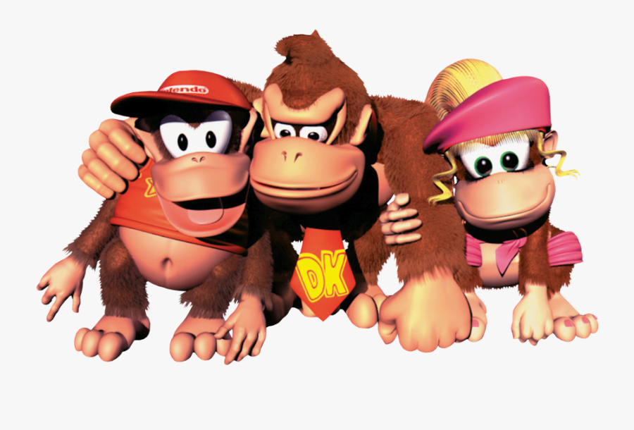 Donkey Kong Png Transparent Picture - Dixie Kong Diddy Kong, Transparent Clipart
