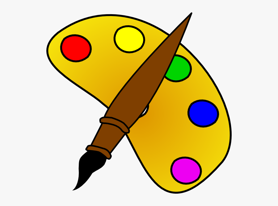 Pintura Paleta De Colores, Transparent Clipart