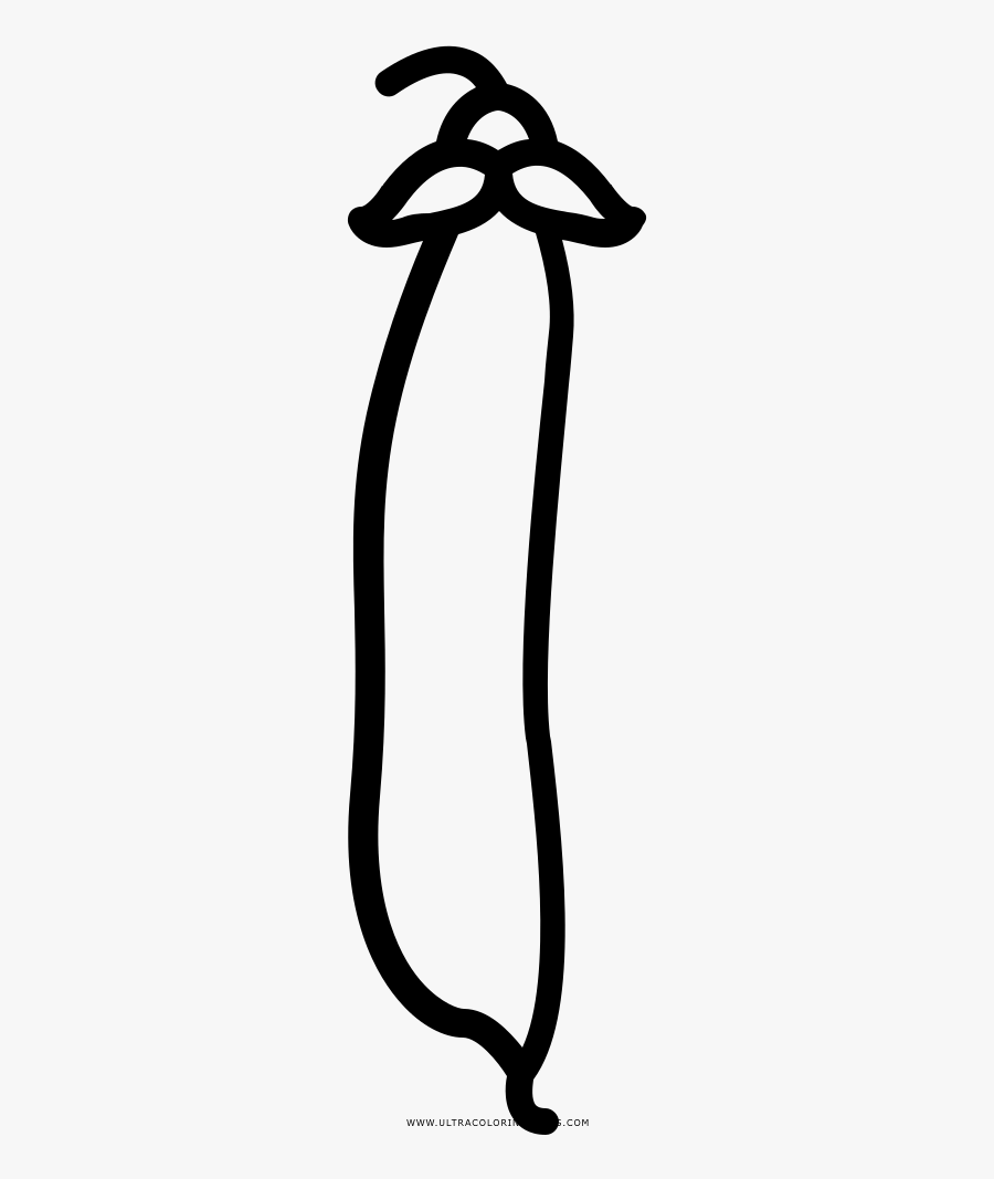 Peas Coloring Page - Drawing, Transparent Clipart