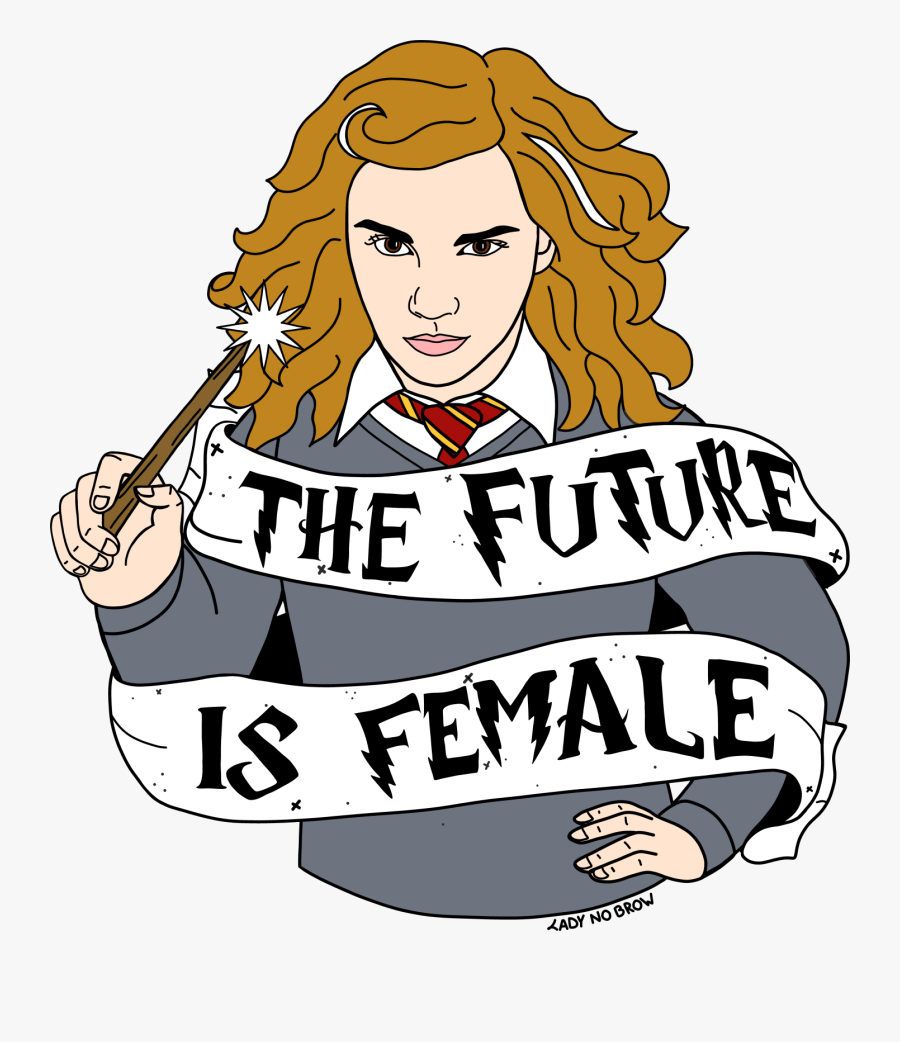 Ladynobrow Hermione Granger The Future Is Female Accessories - Hermione Granger Chibi Art, Transparent Clipart