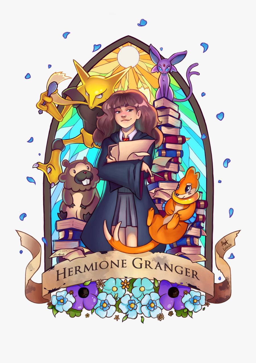 Hermione Granger - Harry Potter Pokemon Fan Art, Transparent Clipart