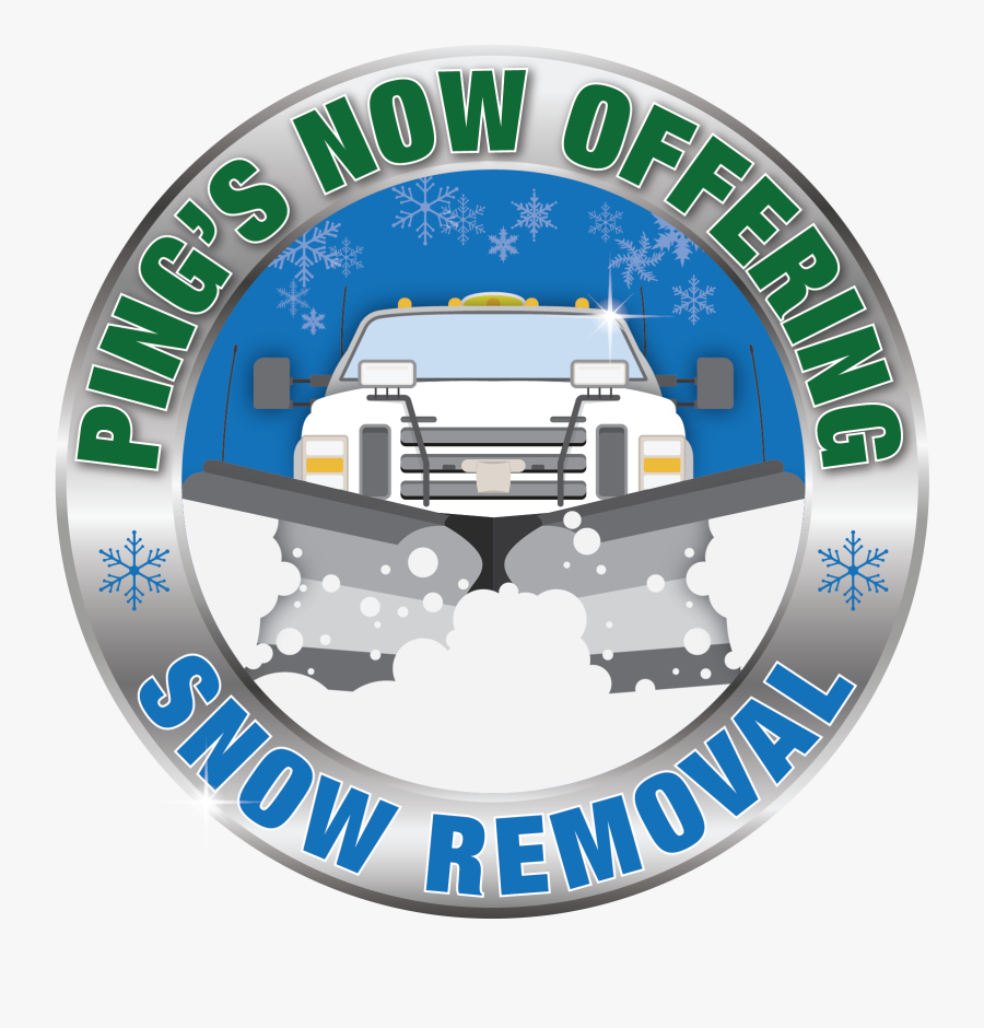 Pings Snow Removal Icon - Emblem, Transparent Clipart