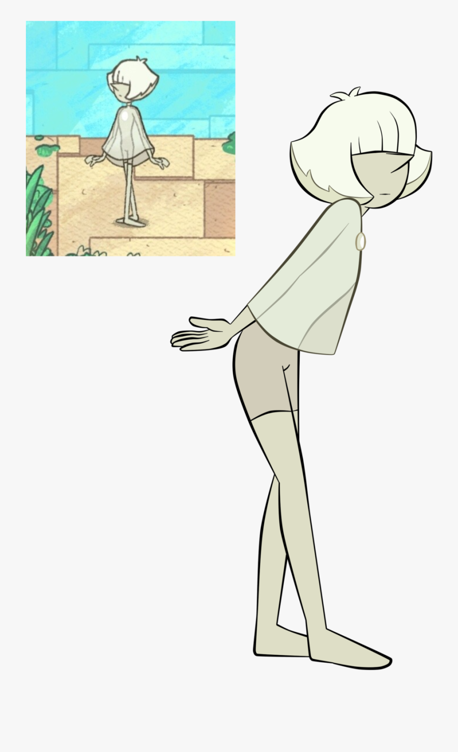 A Little Fanart Of The “lonely Pearl” - Steven Universe Phantom Fable Pearl, Transparent Clipart