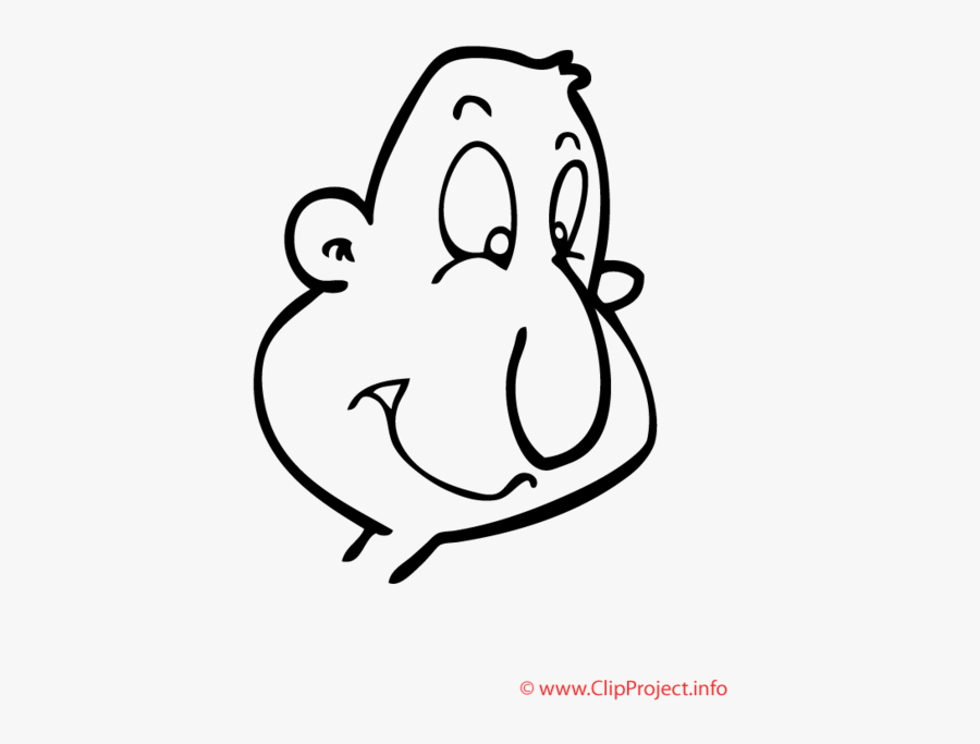 Tete Coloriage - Kopf Ausmalbild, Transparent Clipart