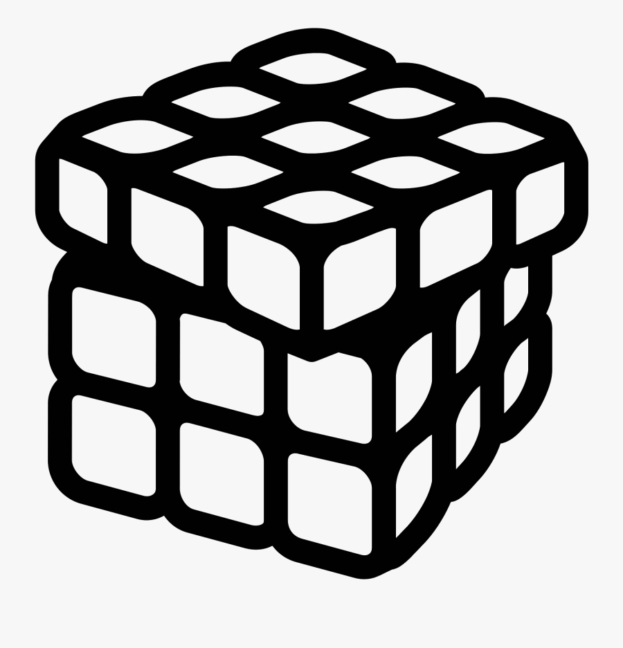 Transparent Rubix Cube Clipart - Rubiks Cube Icon Png, Transparent Clipart